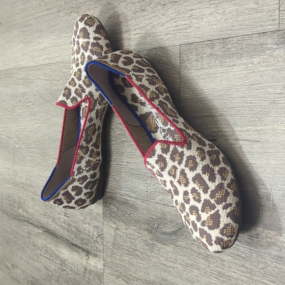 Rothy's "The Loafer" Leopard Print Flats - Picture 3 of 9